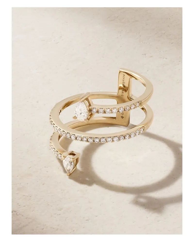 PERSEE Hera Duo Ring Aus 18 Karat Gold Mit Diamanten Gold
