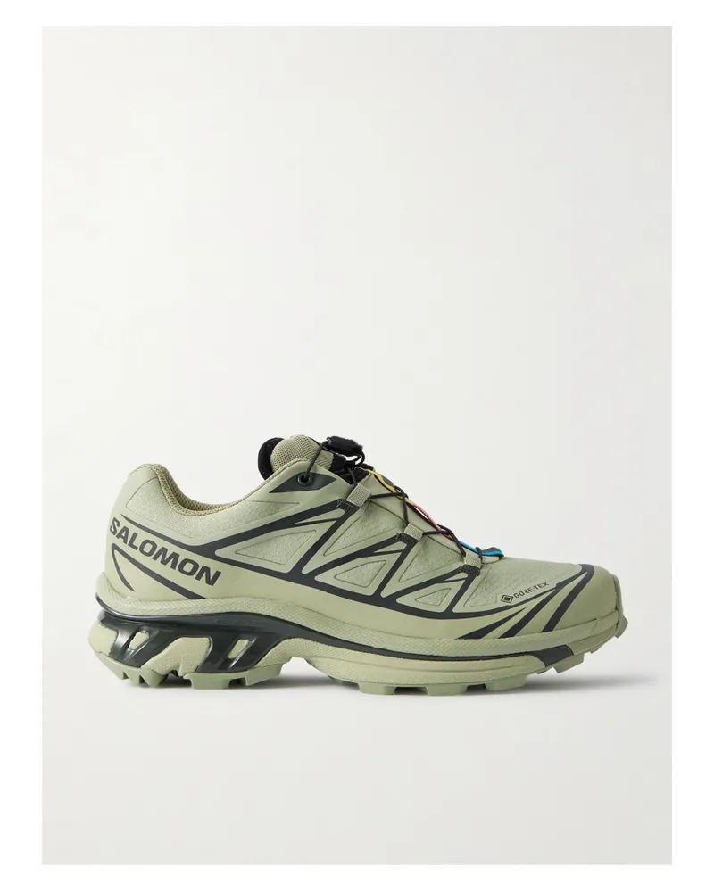Salomon Xt-6 Sneakers Aus Gore-tex-mesh Mit Tpu-besätzen - Grün Grün