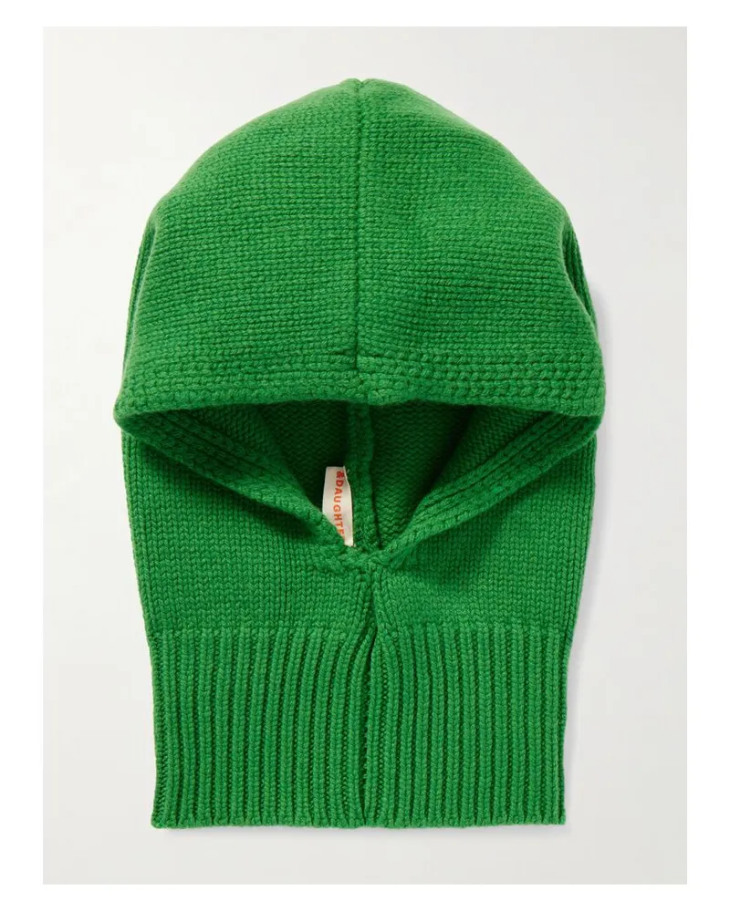 &Daughter Balaklava Aus Wolle - Grün Grün