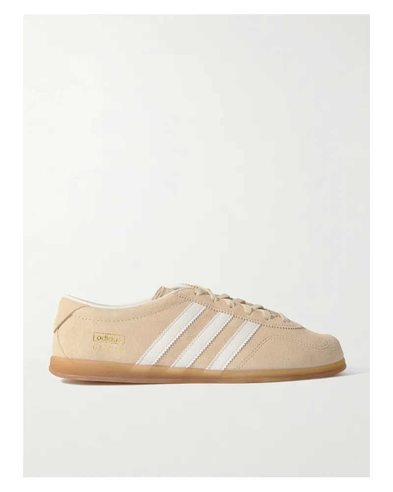 adidas Gazelle Lo Pro Sneakers Aus Veloursleder Mit Lederbesätzen - Creme Creme