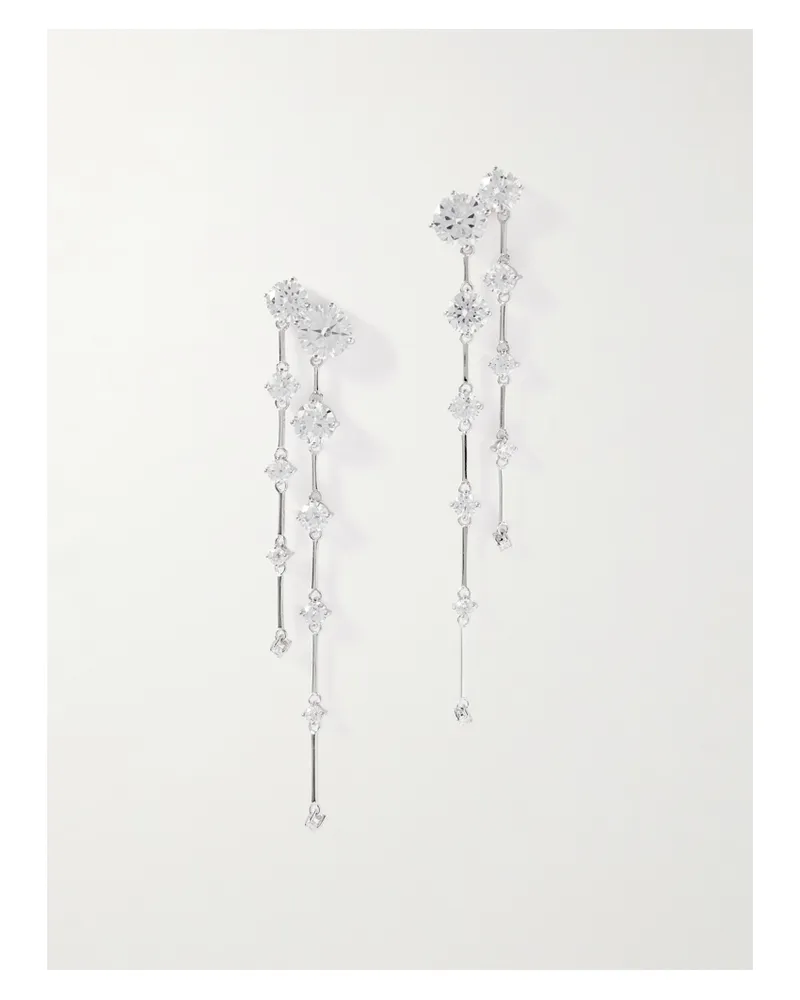 Completedworks Memory Lane Rhodium-plated Cubic Zirconia Earrings - Silver Silver