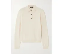 Kaschmirpullover Mit Polokragen - Weiß