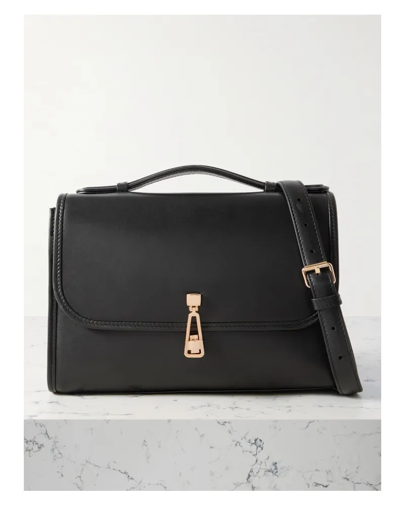 Gabriela Hearst Leonora Medium Leather Tote - Black Black