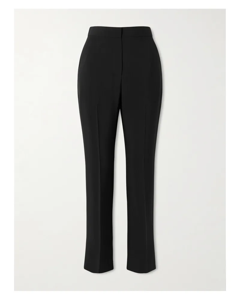 Givenchy Hose Mit Geradem Bein Aus Crêpe - Schwarz Schwarz