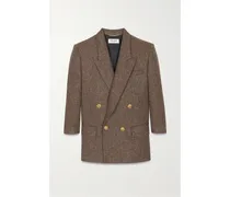 Doppelreihiger Blazer aus Woll-tweed