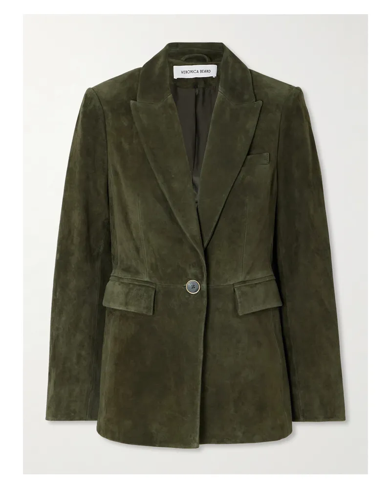Veronica Beard Duane Dickey Blazer Aus Veloursleder - Grün Grün