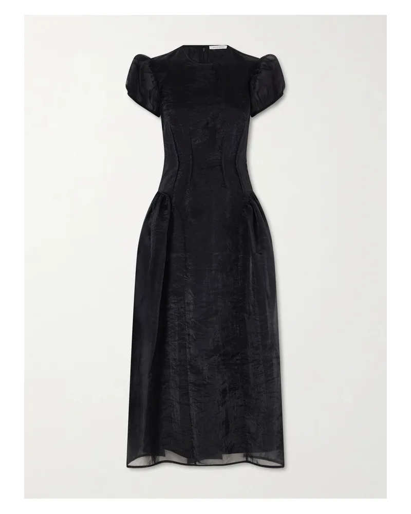 Cecilie Bahnsen Cleopatra Organza Midi Dress - Black Black