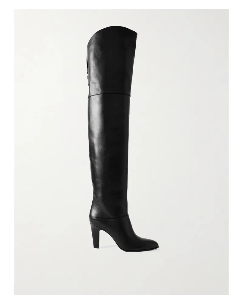 Chloé Eve Leather Over-the-knee Boots - Black Black