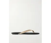 Suede Woven Flip Flop - Neutrals