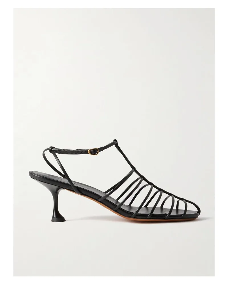 Proenza Schouler Tee Cage Sandalen Aus Leder - Schwarz Schwarz
