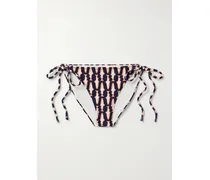 Bedrucktes Bikini-höschen - Blau