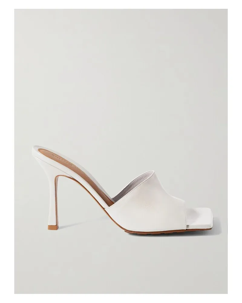 Bottega Veneta Mules Aus Leder - Weiß Weiß