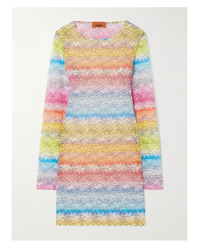 Missoni Mare Printed Stretch-tulle Mini Dress - Multi Multi