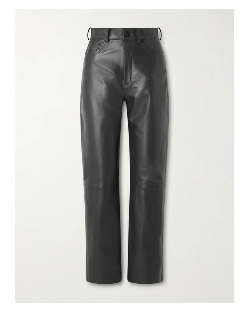 TOVE Yeal Hose Mit Geradem Bein Aus Leder - Grün Grün