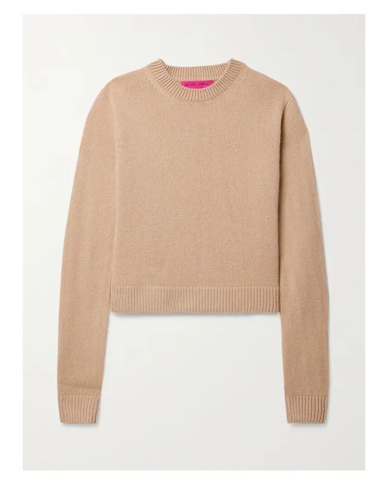 The Elder Statesman Verkürzter Kaschmirpullover - Braun Braun