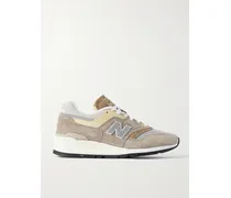 997 Sneakers Aus Veloursleder Mit Lederbesätzen Und Mesh-einsätzen - Neutral