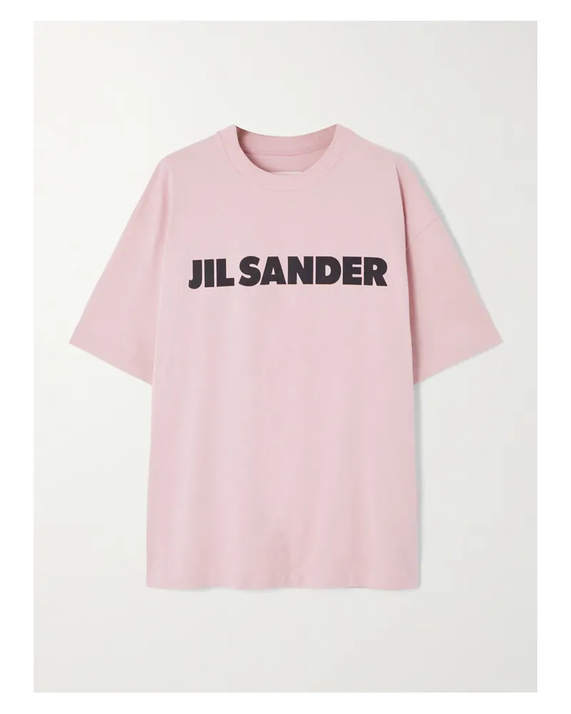 Jil Sander T-shirt Aus Baumwoll-jersey Mit Print - Pink Pink
