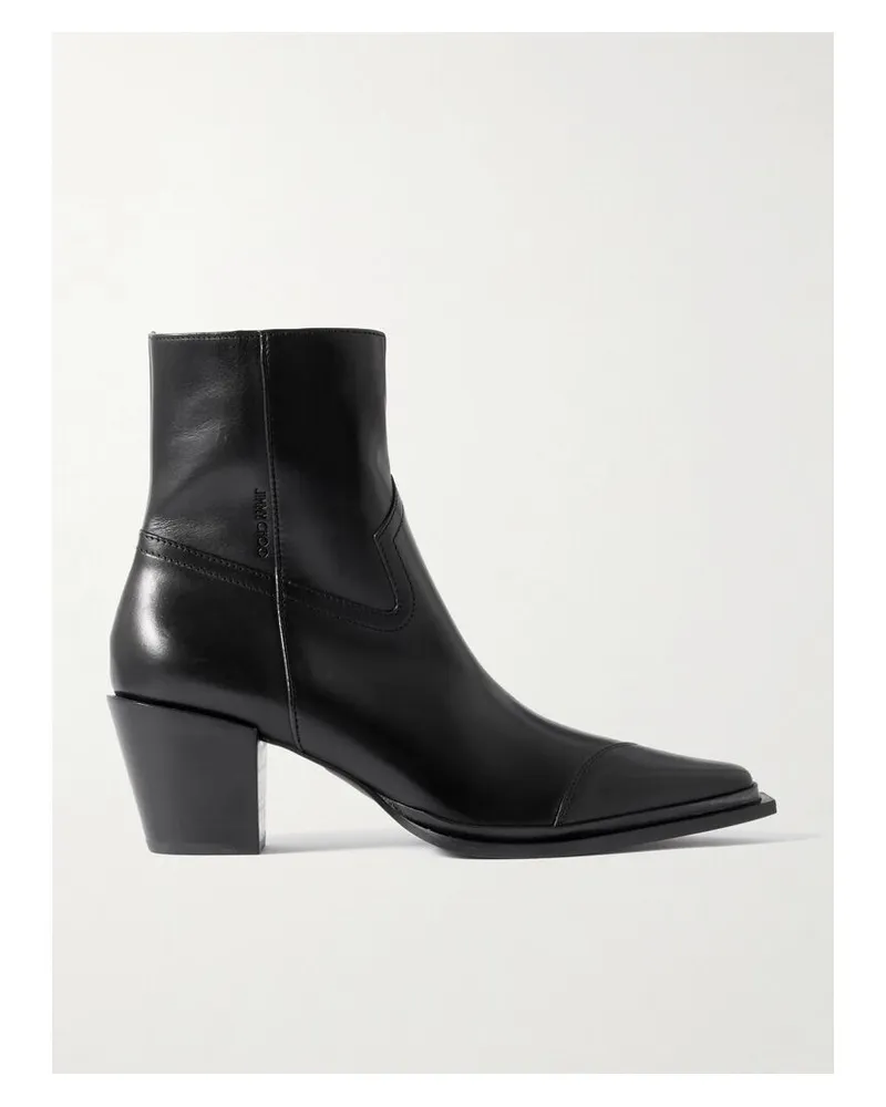 Jimmy Choo Cece 60 Ankle Boots Aus Leder - Schwarz Schwarz