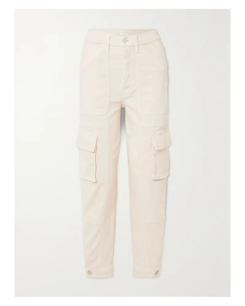 Mother The Curbside Cargo Flood Hoch Sitzende Jeans - Ecru Ecru