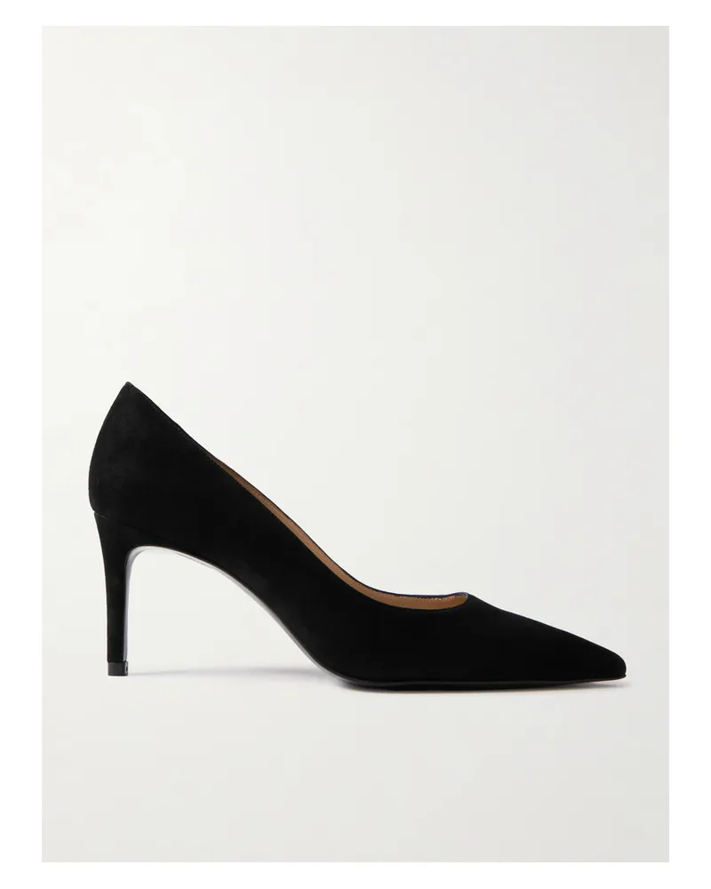 Stuart Weitzman Stuart Power Suede Pumps - Black Black