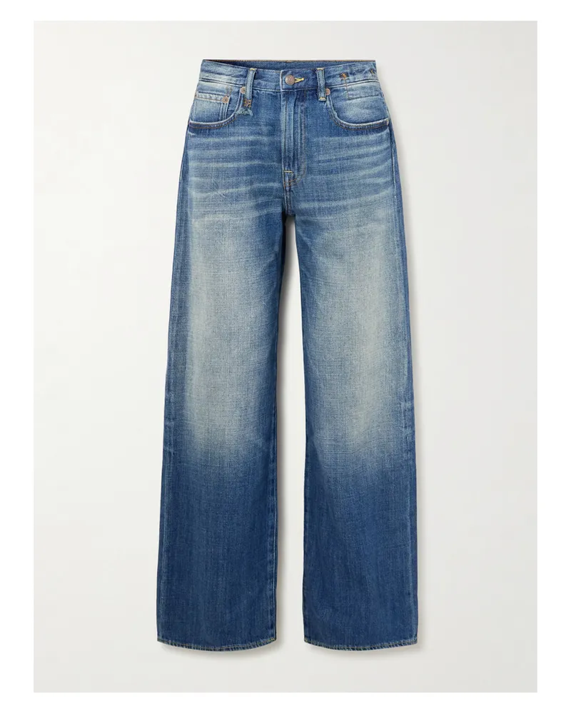 R13 D'arcy Loose Wide-leg Jeans - Blue Blue
