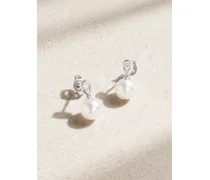Morning Dew Ohrringe Aus 18 Karat Weißgold Mit Perlen Und Diamanten