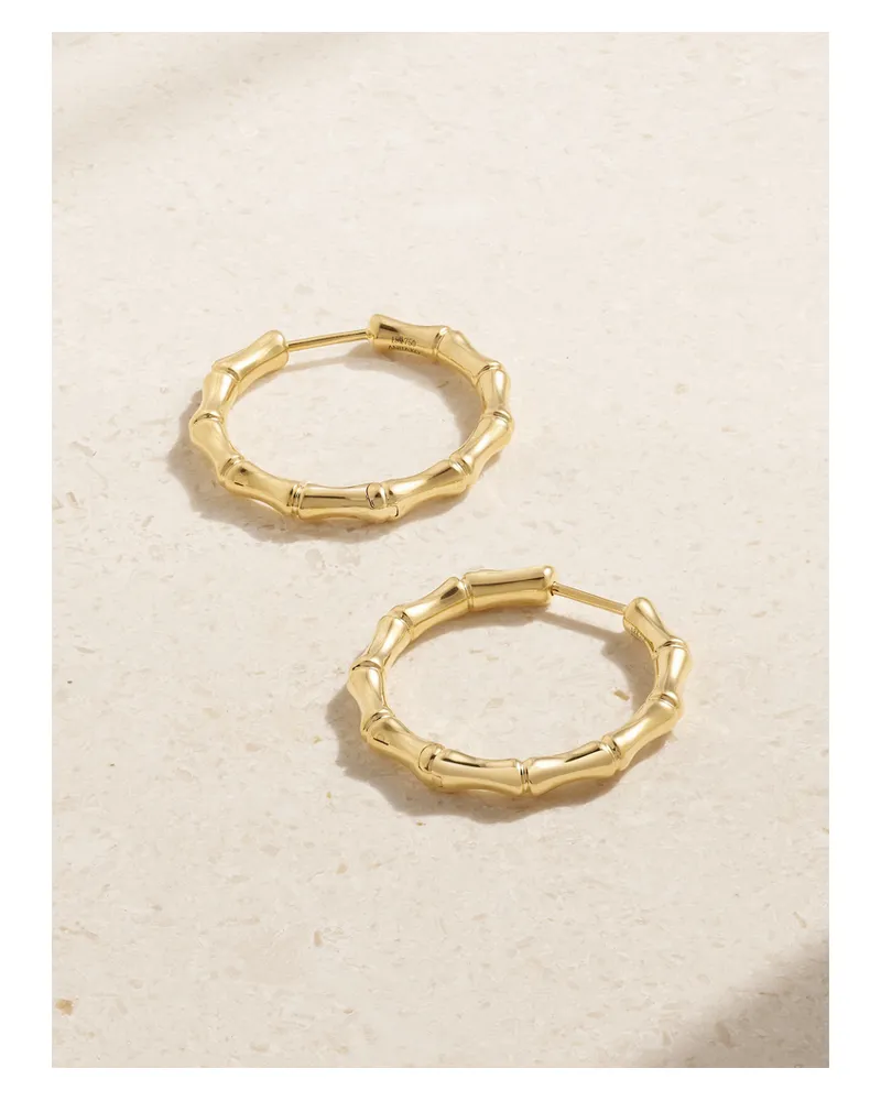 ANITA KO Bamboo Creolen Aus 18 Karat Gold Gold