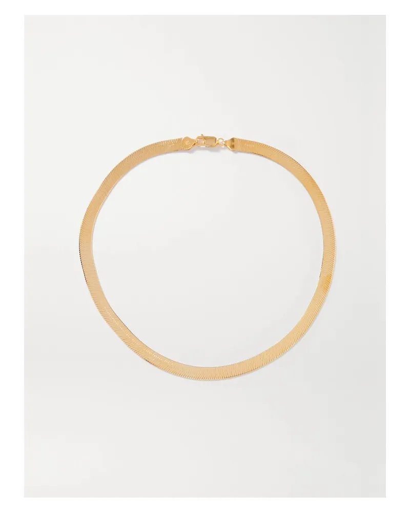 Loren Stewart Herringbone Xl Kette Aus Gold-vermeil Gold