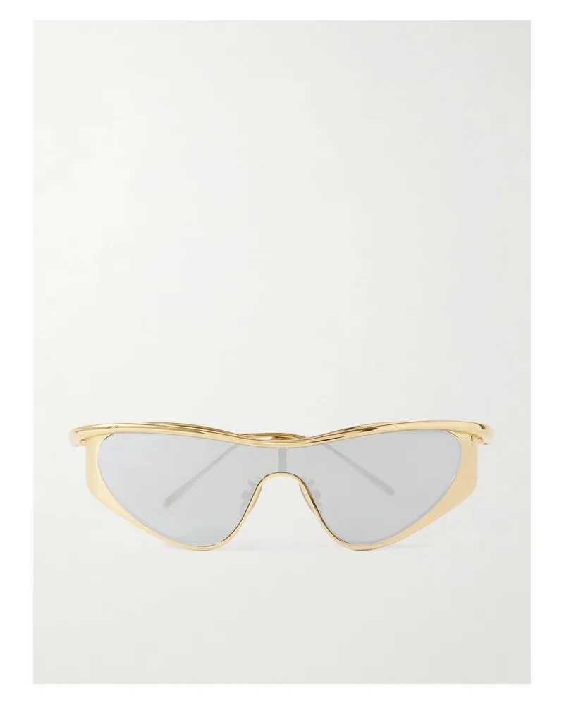 Loewe Goldfarbene Sonnenbrille Mit Cat-eye-rahmen Gold