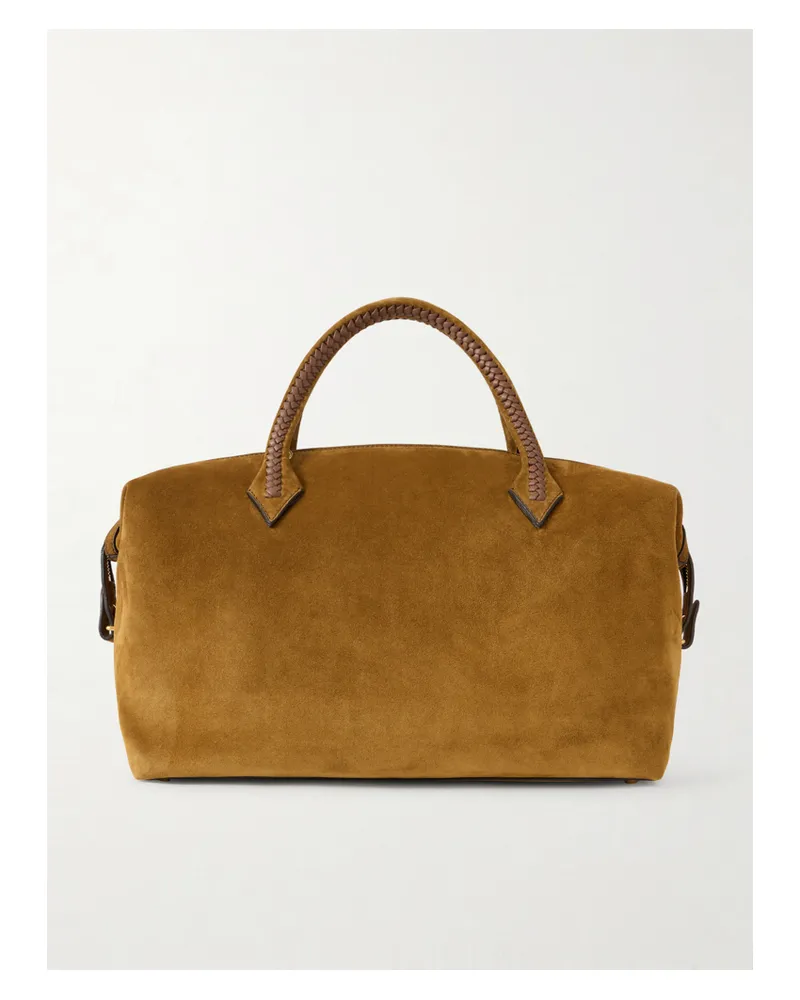 Métier Vérité City Medium Suede Tote - Brown Brown