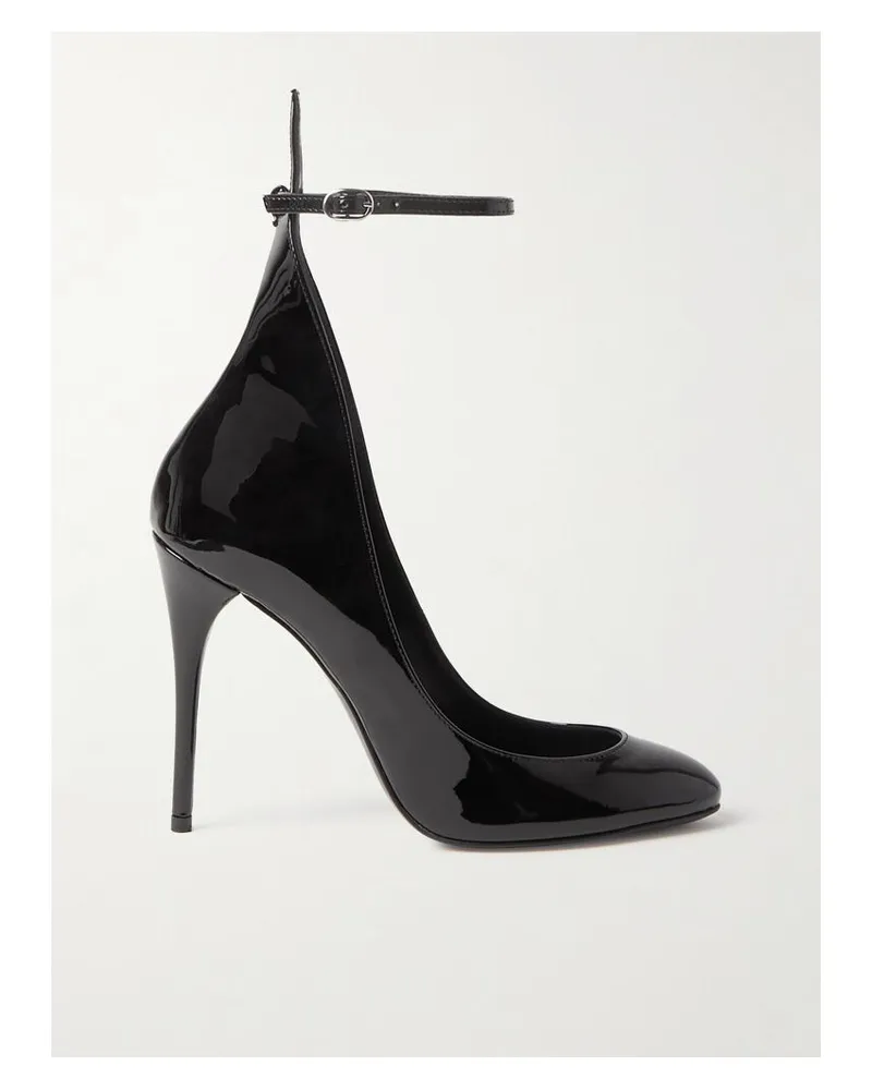 Alaïa 90 Pumps Aus Lackleder - Schwarz Schwarz