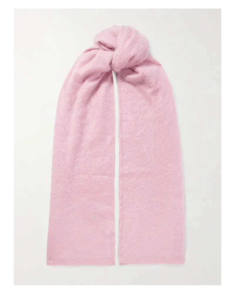 Lisa Yang Schal Aus Gebürstetem Kaschmir - Pink Pink