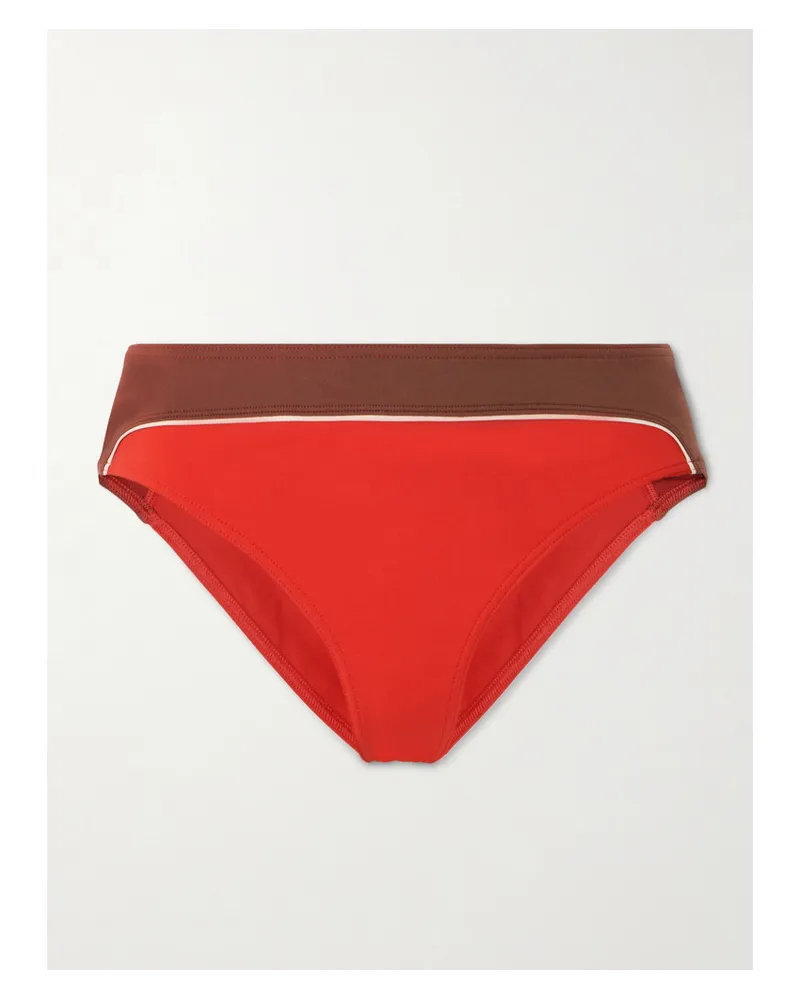 Eres Match Bikini-höschen In Colour-block-optik Rot