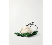Cauliflower Taschenanhänger Aus Gehäkelter Baumwolle - Wollweiß