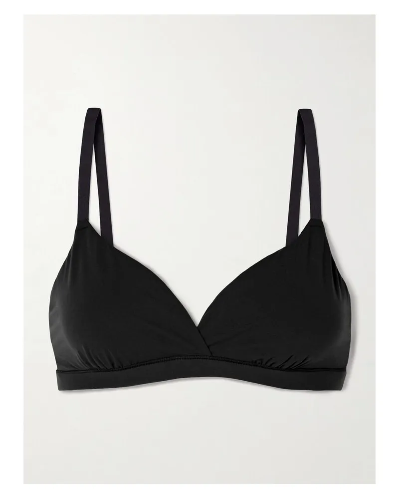 SKIMS Fits Everybody Crossover Bralette – Oxide – Soft-bh - Onyx - Schwarz Schwarz