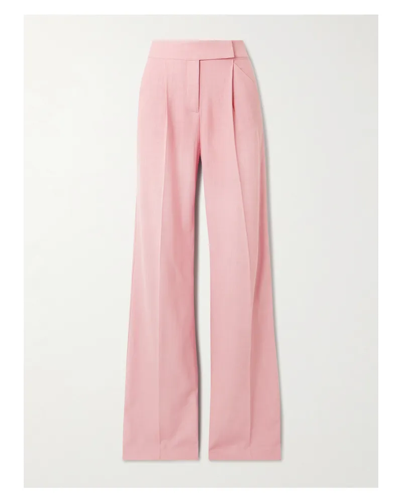 Veronica Beard Marbeau Hose Mit Weitem Bein Aus Canvas - Pink Pink