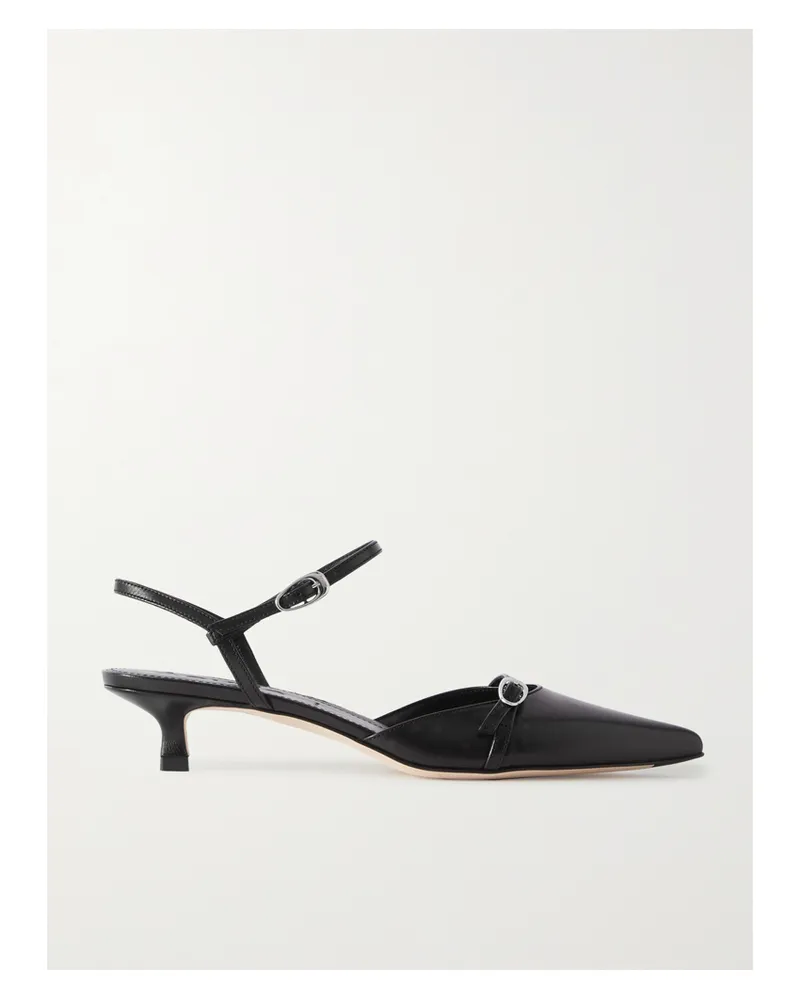 aeyde Melia Pumps Aus Leder - Schwarz Schwarz