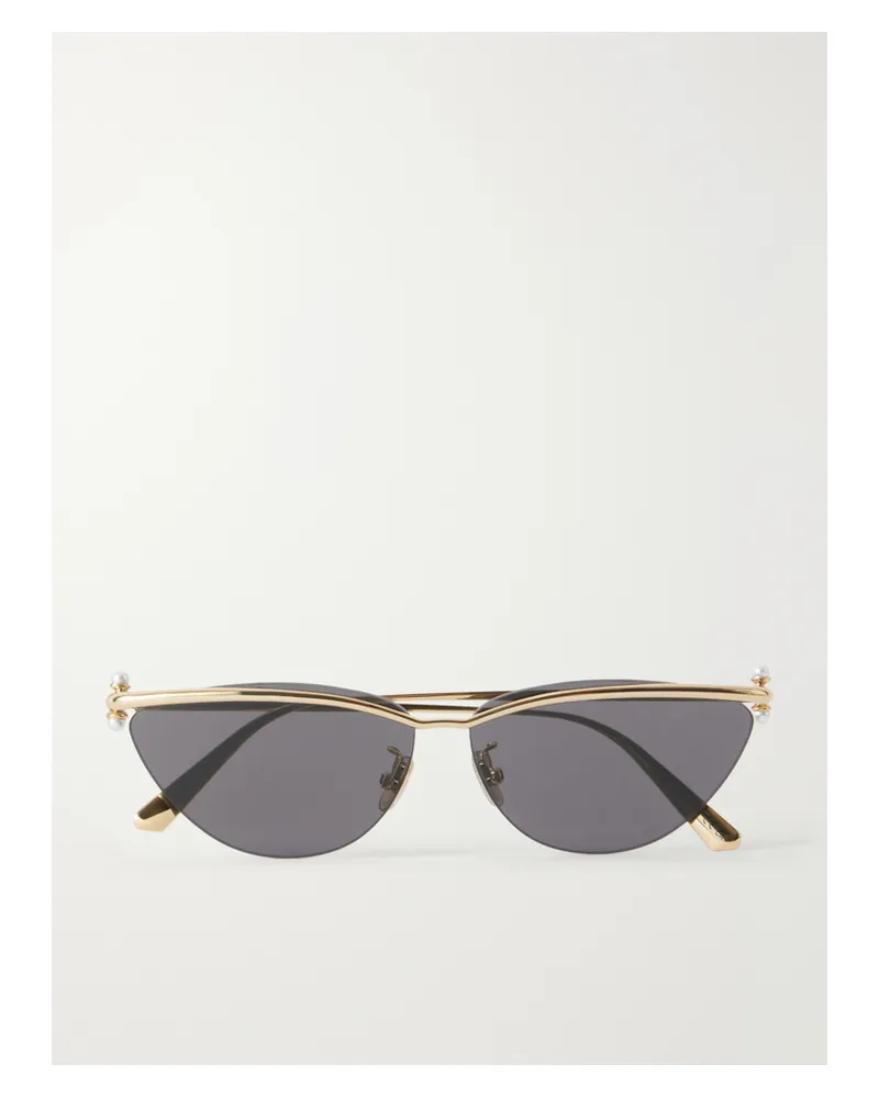 Dior Diortribales B2u Cat-eye Gold-tone Sunglasses Gold