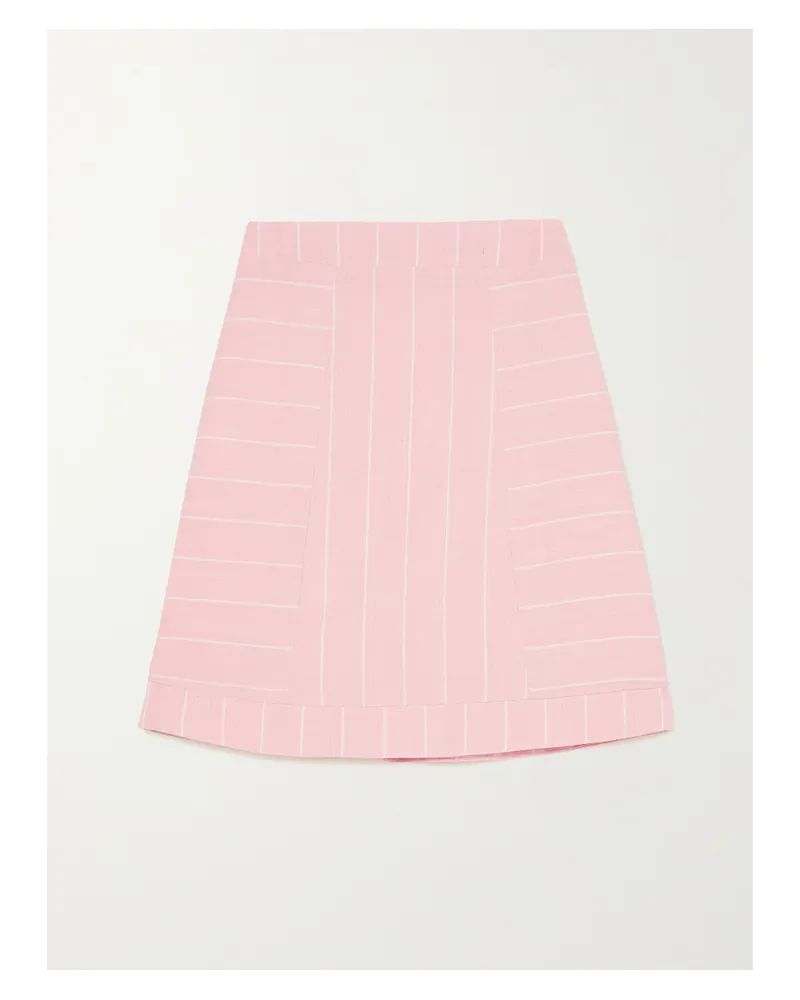 Sindiso Khumalo Deidre Minirock Aus Gestreifter Baumwolle - Pink Pink