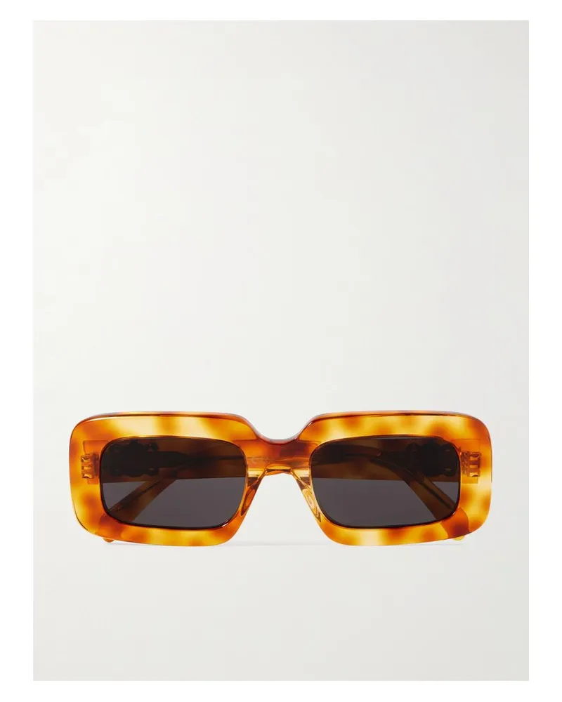 Celine Triomphe Oversized-sonnenbrille Mit Eckigem Rahmen Aus Azetat In Hornoptik Horn