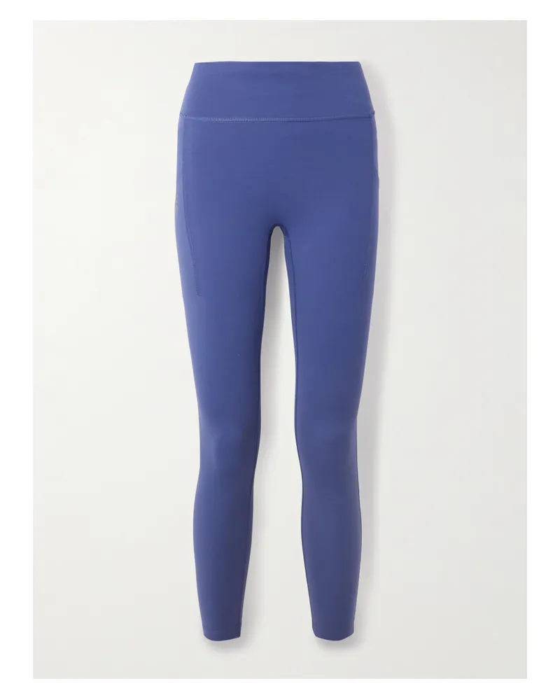 ON Performance 7/8 Leggings Aus Recyceltem Jersey - Blau Blau