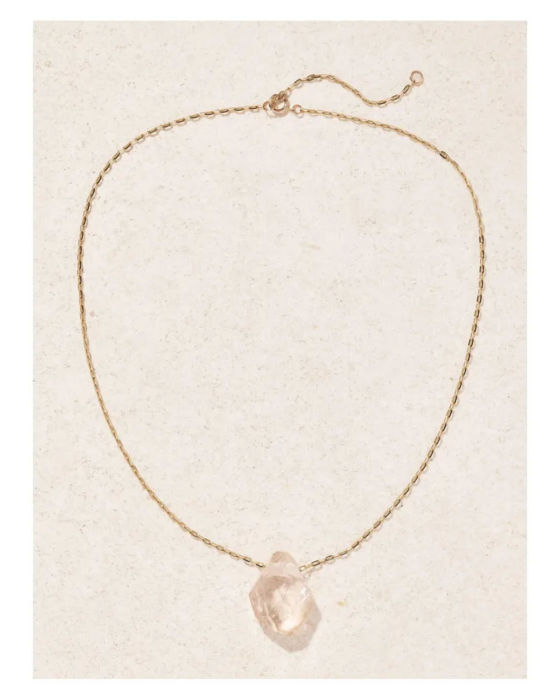 JIA JIA Kette Aus Gold Mit Morganit - Pink Pink