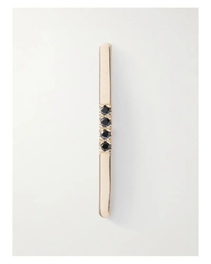 Loren Stewart 14-karat Gold Diamond Single Earring - Black Black