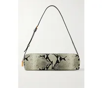 Kye Snake-effect Leather Shoulder Bag - Animal print