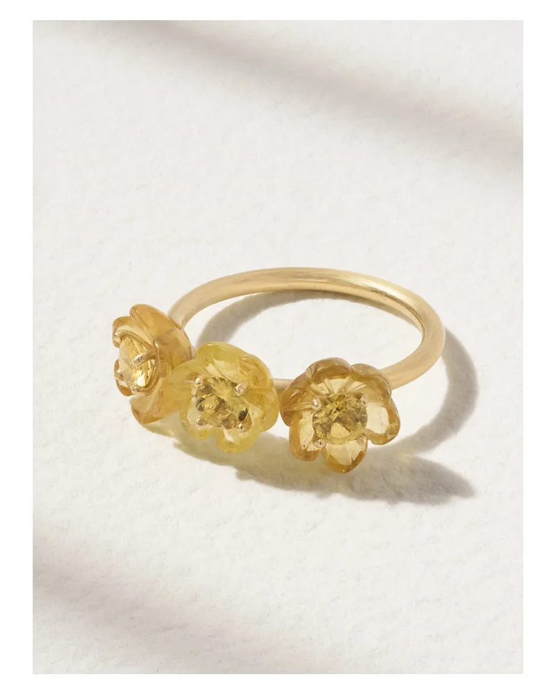 Irene Neuwirth Botanical Ring Aus 18 Karat Gold Mit Beryllen Gold