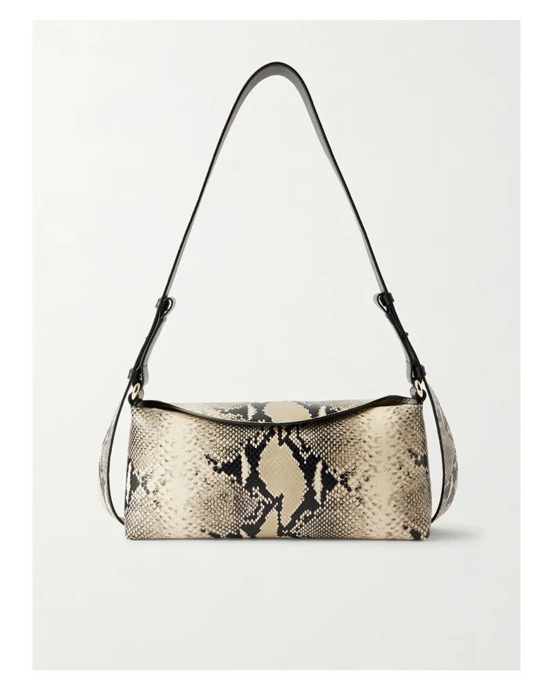 Erdem East West Bloom Mittelgroße Schultertasche Aus Leder Mit Schlangeneffekt - Animal-Print Animal-print