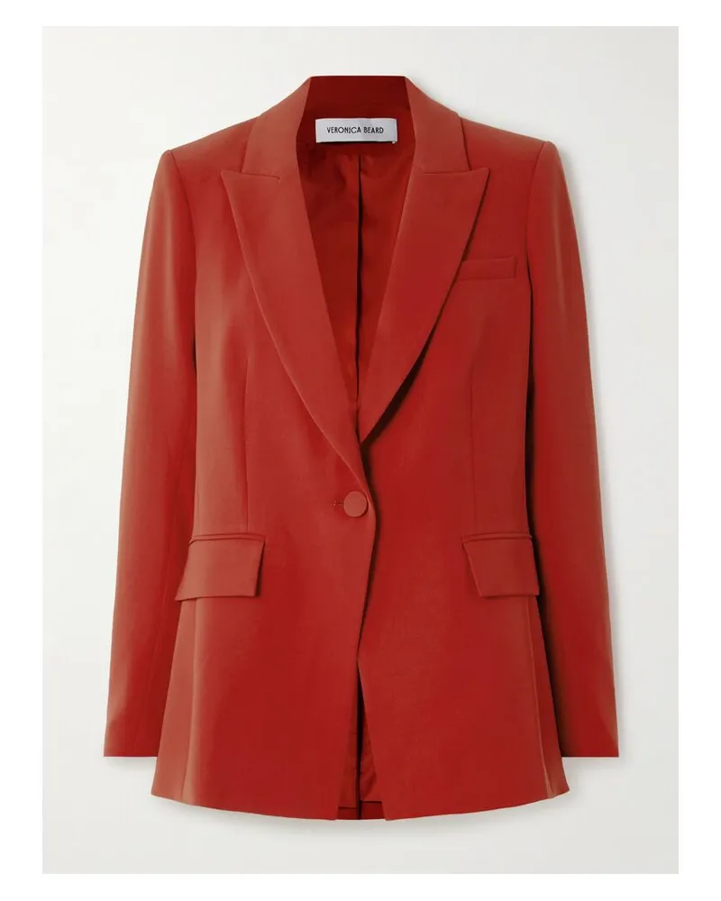 Veronica Beard Long And Lean Dickey Blazer Aus Crêpe - Rot Rot