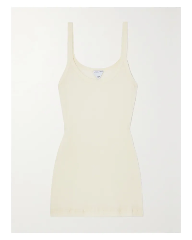 Bottega Veneta Tanktop Aus Einer Gerippten Baumwollmischung - Neutral Neutral