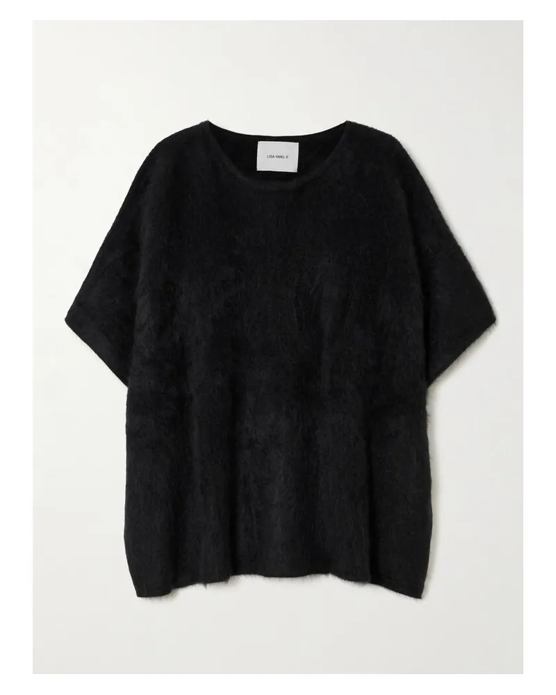 Lisa Yang Fie Oberteil Aus Gebürstetem Kaschmir - Schwarz Schwarz
