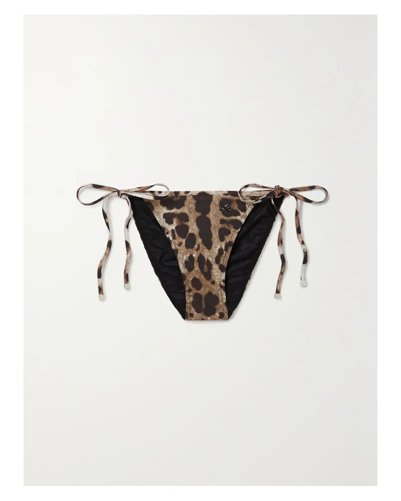 Dolce & Gabbana Leopard-print Bikini Briefs - Animal print Animal